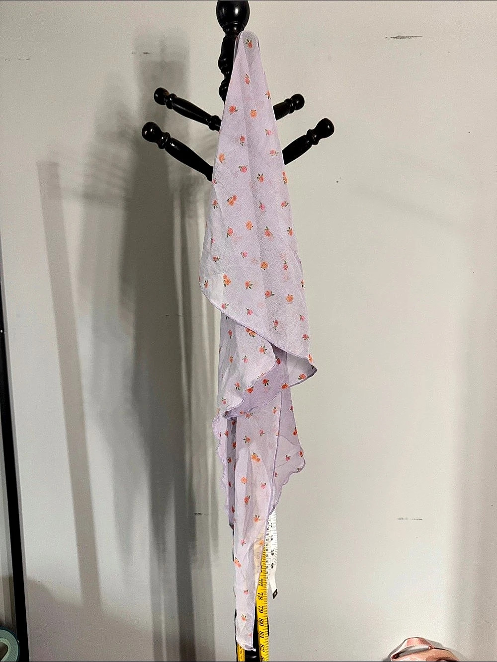 White Fox Pink Floral Sheer Sarong